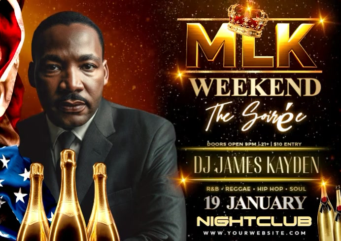Plantilla de MLK Weekend Legacy Night Soirée | PosterMyWall