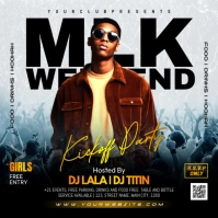 Mlk Weekend Party Instagram Post template