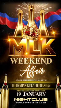 MLK Weekend Royal Night Affair Instagram-Story template