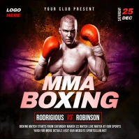 mma boxing Square (1:1) template