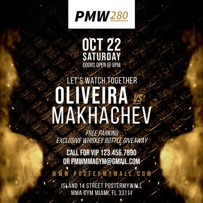 MMA Boxing Fight Fully Editable Promo Flyer Template | PosterMyWall