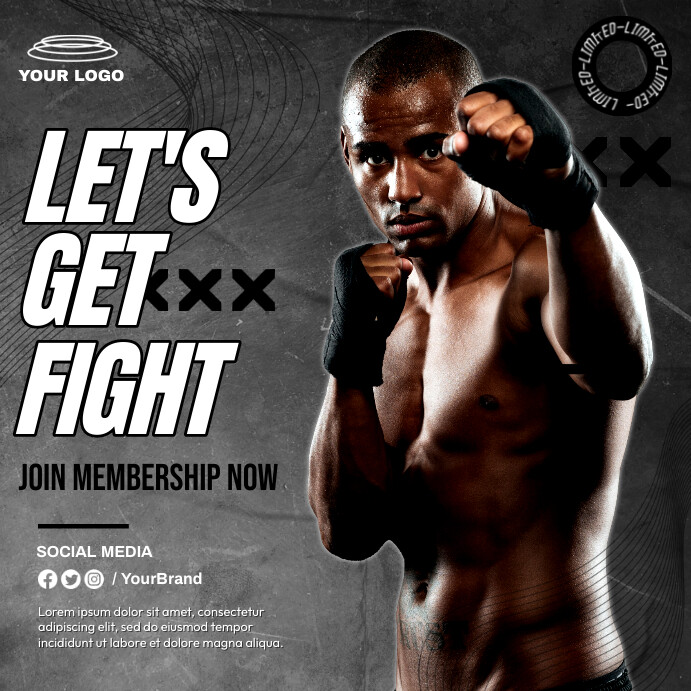 MMA Workshop Ads Template | PosterMyWall