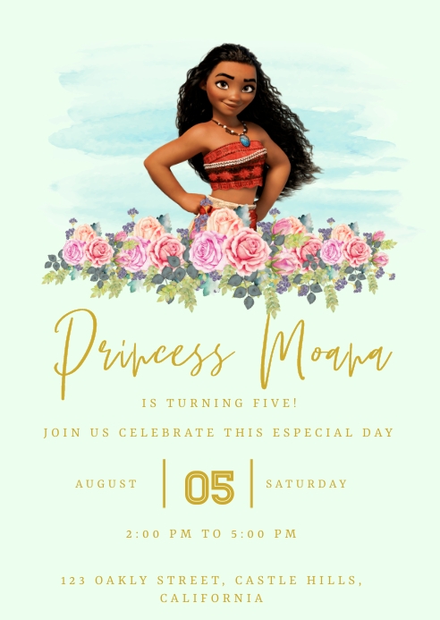 Moana Template PosterMyWall