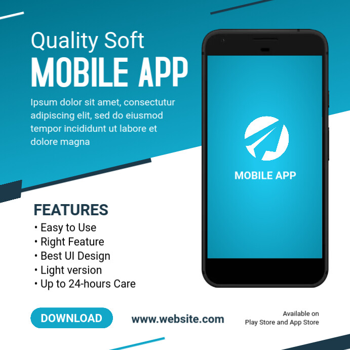 Mobile app banner ad Template | PosterMyWall