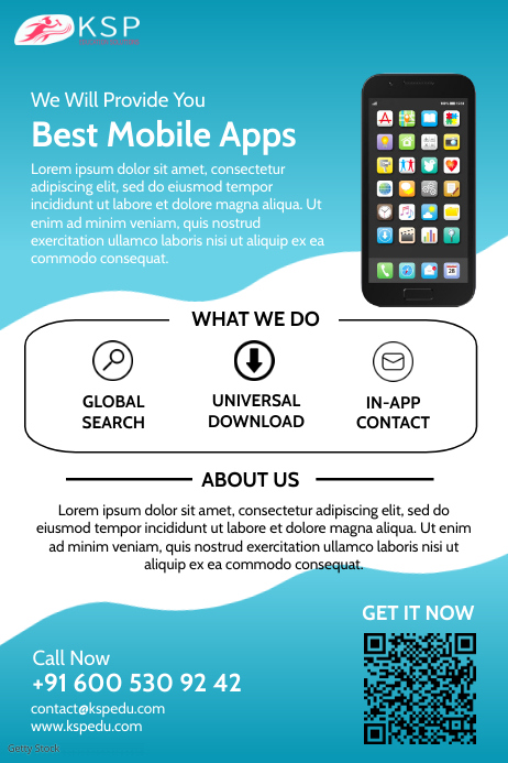 Mobile App Development Template | PosterMyWall