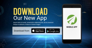 Mobile app download Ad Obraz udostępniany na Facebooku template