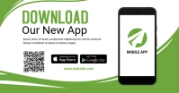 Mobile app download banner Immagine condivisa di Facebook template