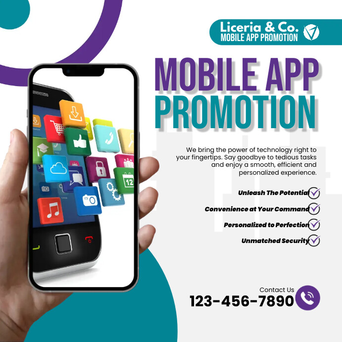 MOBILE APP PROMOTION Template | PosterMyWall