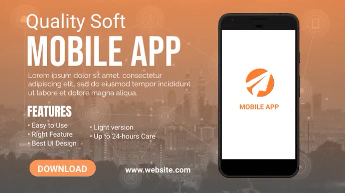 Mobile app service ad Template | PosterMyWall