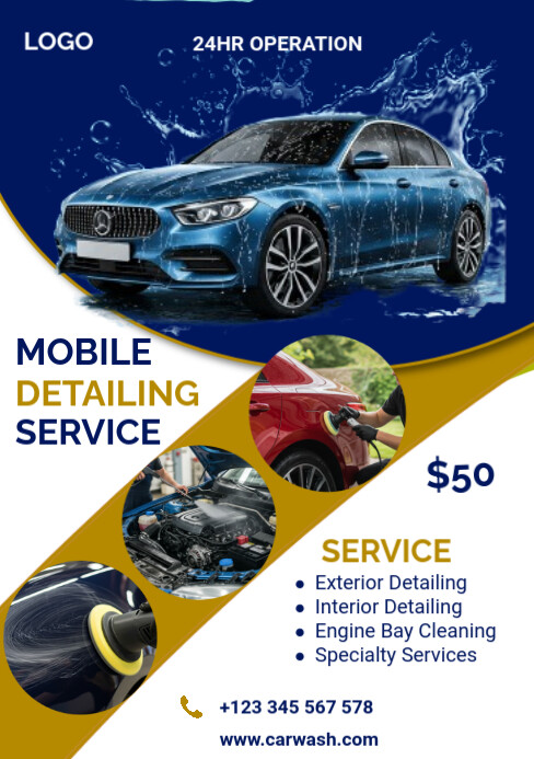 Mobile Detailing Service Design Template | PosterMyWall