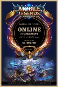 Mobile Legends Tournament Invitation Template Poster