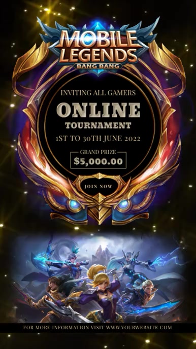 Mobile Legends Lettering Mobile Legends Tournament Invitation Template | PosterMyWall