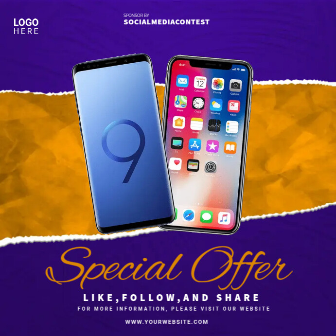 Mobile Mock Up Ads Template | PosterMyWall