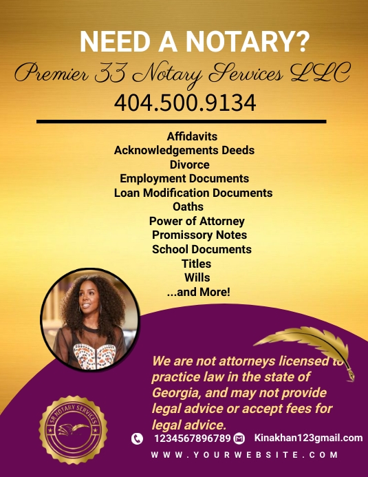 Mobile Notary Service Flyer, notary public fl Template PosterMyWall