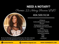 Mobile Notary Service Flyer, notary public fl Presentation template