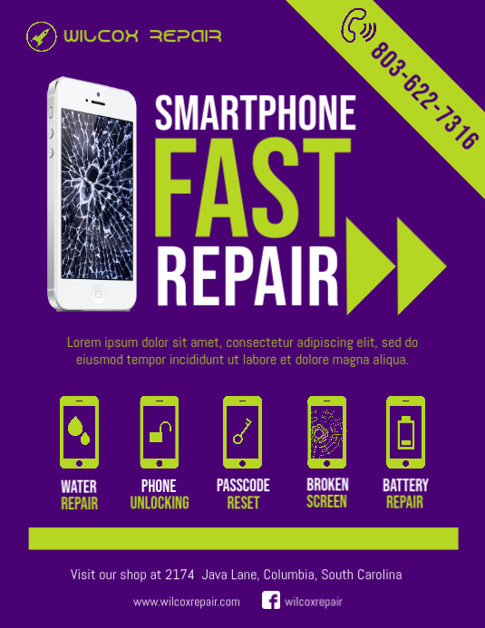 Copy of mobile pc repair shop flyer template | PosterMyWall