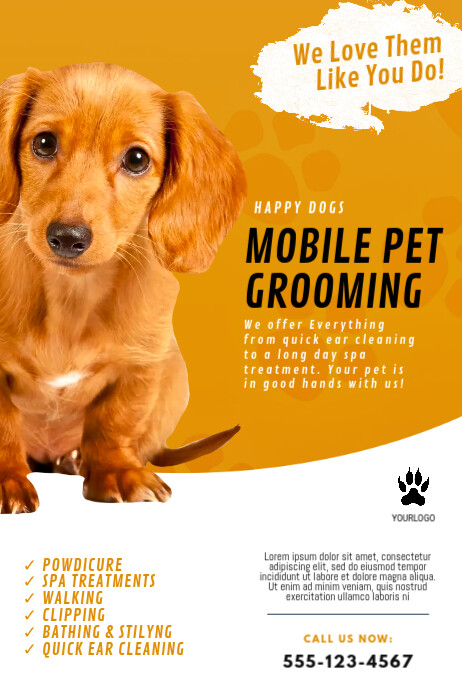 Mobile Pet Grooming Flyer Template | PosterMyWall