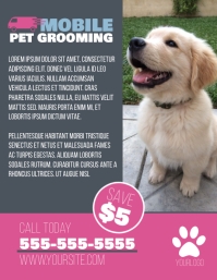 Mobile Pet Grooming Flyer Template | PosterMyWall