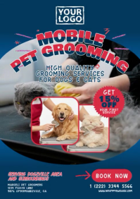 Mobile Pet Grooming Promotion Video Template - Dog & Cat Home Service Ad A4