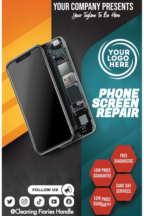 Copy of mobile phone repair | PosterMyWall