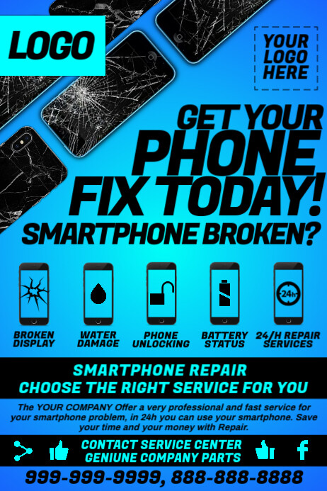 Mobile Phone Repair Workshop Template | PosterMyWall