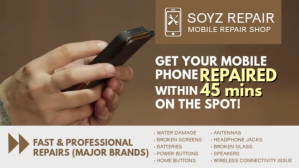 Mobile Phone Screen Repair Shop Digital Display Template Digitalanzeige (16:9)
