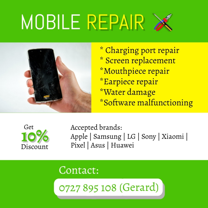 Mobile Repair Template PosterMyWall