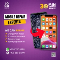 mobile repair expert Instagram na Post template