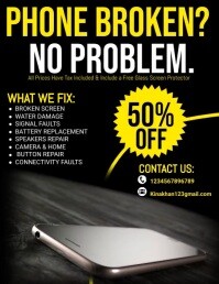 mobile repair Flyer template