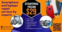 mobile repair flyer delt Facebook-billede template