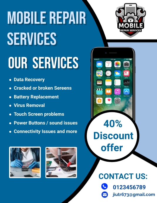 Copy of mobile repair flyers | PosterMyWall
