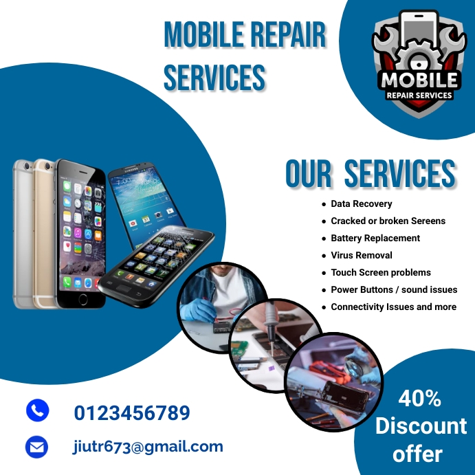 mobile repair flyers Template | PosterMyWall