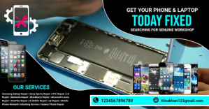 mobile repair flyers Obraz udostępniany na Facebooku template