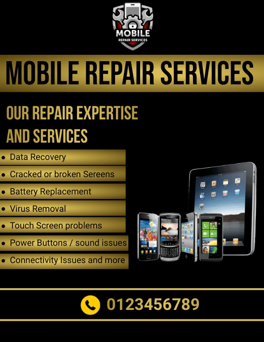 Copy of mobile repair flyers | PosterMyWall