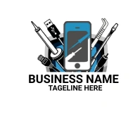 mobile repair logo template