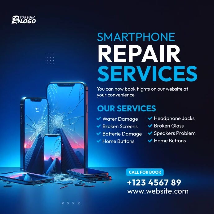 Free Service Ad Example Mobile Repair Service Ad Template | PosterMyWall