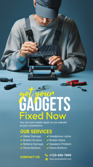 Copy of Mobile Repair Service | PosterMyWall