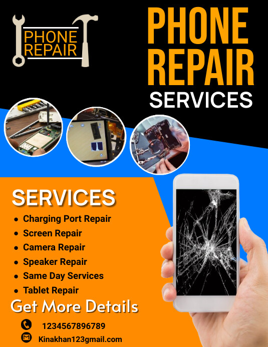 mobile repair service flyer, computer repair, Template | PosterMyWall