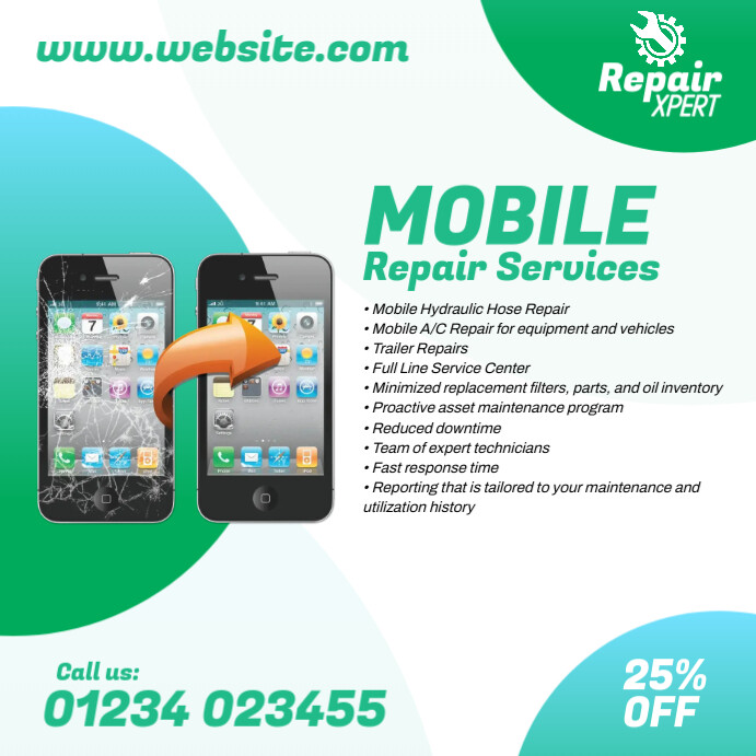 Mobile Repair Services Ad Template | PosterMyWall