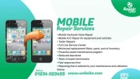 Mobile Repair Services Ad วิดีโอหน้าปก Facebook (16:9) template