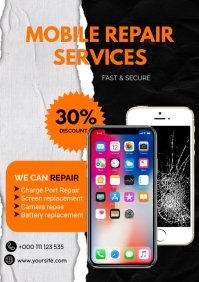 Mobile Repair Services A4 template