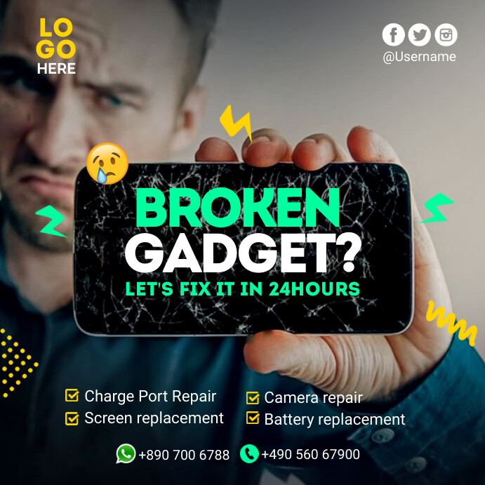 mobile repair services Template | PosterMyWall