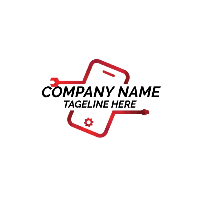 mobile repairing app logo,laptop accessories template