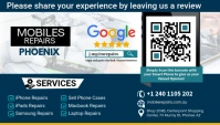Mobile Review Card template
