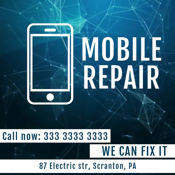 Copy of Mobile Smartphone Repair Video Ad | PosterMyWall