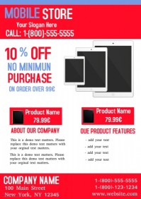 customizable design templates for mobile app postermywall mobile book store flyer
