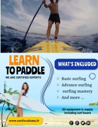 Paddle Board Volante (Carta US) template