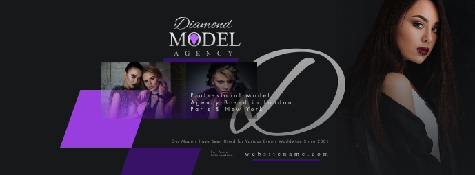 Model Agency Facebook Cover Photo Template | PosterMyWall