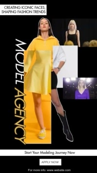 model agency recruiting ad Instagram Story template