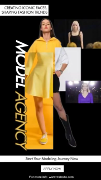 model agency recruiting ad Instagram Story template